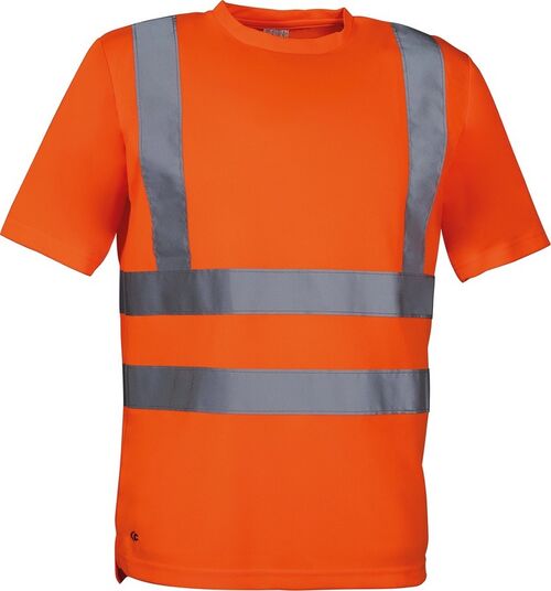 Camiseta de alta visibilidad Mod. DANGER Naranja Fluor Talla XS