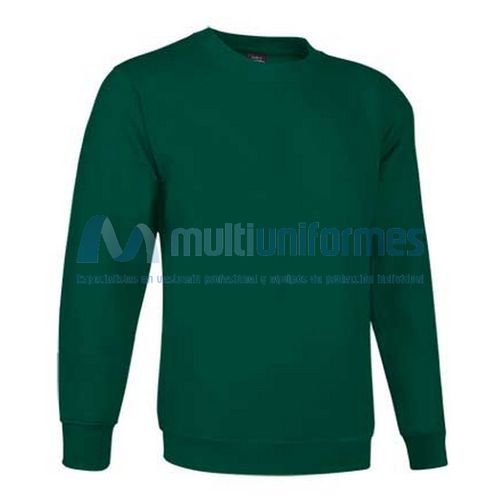 Sudadera infantil cuello redondo 50% alg. / 50% pol. 295 grs. Verde Botella Talla 4/5