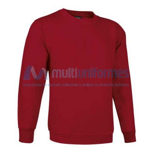 Sudadera infantil cuello redondo 50% alg. / 50% pol. 295 grs. Rojo Talla 4/5