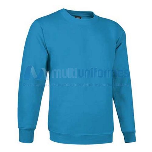 Sudadera infantil cuello redondo 50% alg. / 50% pol. 295 grs. Cian Talla 4/5