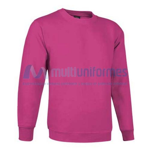 Sudadera infantil cuello redondo 50% alg. / 50% pol. 295 grs. Magenta Talla 4/5