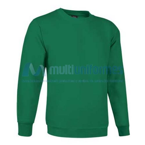 Sudadera cuello redondo 50% alg. / 50% pol. 295 grs. Verde Kelly Talla S