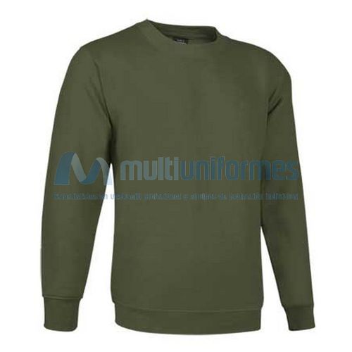 Sudadera cuello redondo 50% alg. / 50% pol. 295 grs. Caqui Talla S