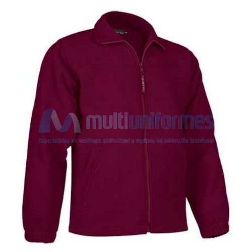 Chaqueta polar infantil con cremallera 300 grs. Granate Talla 4/5