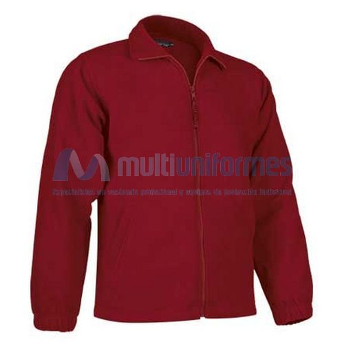 Chaqueta polar infantil con cremallera 300 grs. Rojo Talla 10/12