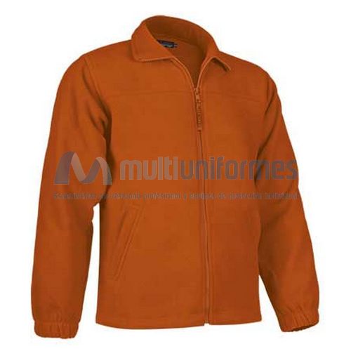 Chaqueta polar infantil con cremallera 300 grs. Naranja Talla 4/5