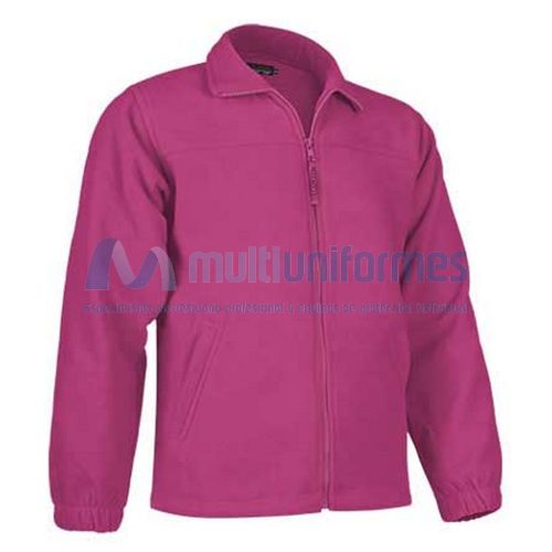 Chaqueta polar infantil con cremallera 300 grs. Magenta Talla 4/5