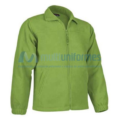 Chaqueta polar infantil con cremallera 300 grs. Verde Manzana Talla 4/5