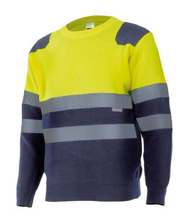 Jersey de alta visibilidad con cuello redondo