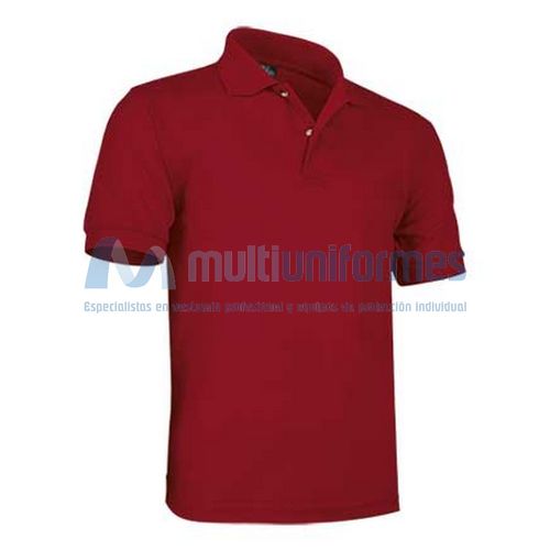 Polo de manga corta infantil Rojo Talla 2