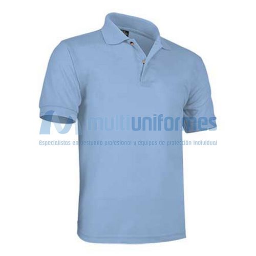 Polo de manga corta infantil Celeste Talla 2