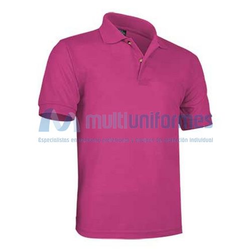 Polo de manga corta infantil Magenta Talla 10/12