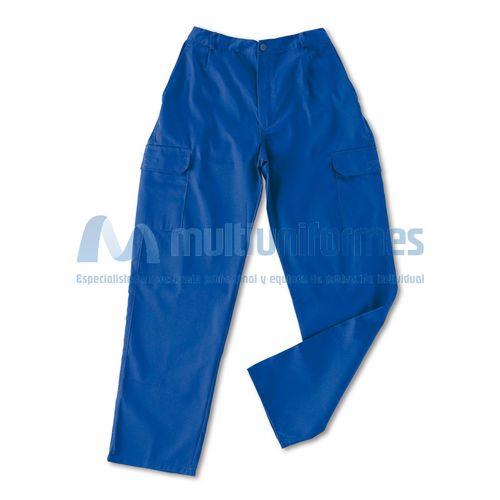 Pantaln de tergal mulibolsillos Azul Royal Talla 62