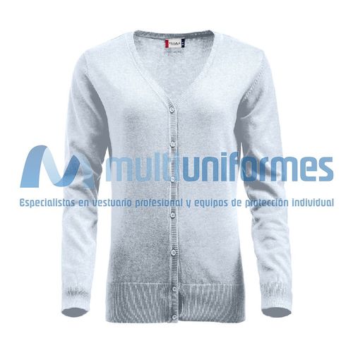 Chaqueta de punto de señora Mod. ALLISON Gris jaspeado (95) Talla S