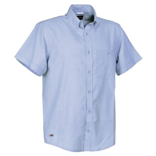 Camisa oxford Mod. ORKNEY de manga corta Celeste Talla XL