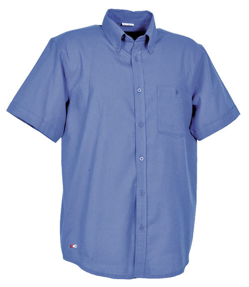 Camisa oxford Mod. ORKNEY de manga corta Azul Royal Talla XS