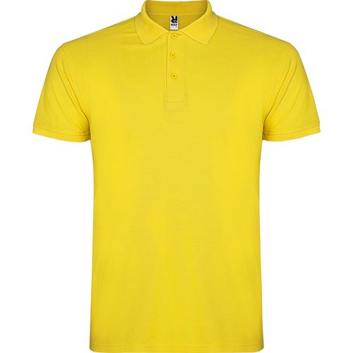 Polo de hombre de manga corta Mod. STAR (03) Amarillo  Talla M