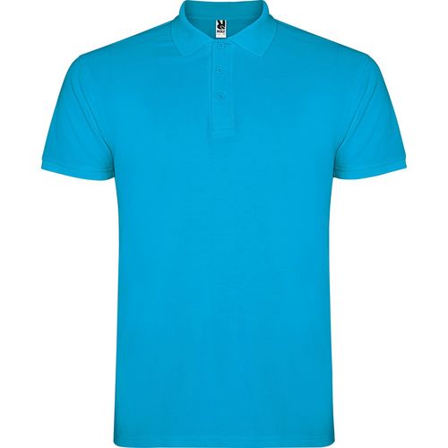 Polo de hombre de manga corta Mod. STAR (12) Turquesa Talla M