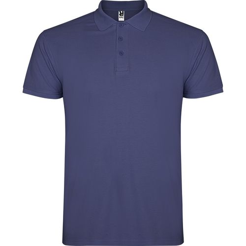 Polo de hombre de manga corta Mod. STAR (86) Azul Dnim  Talla M