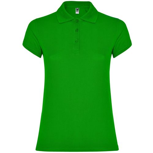 Polo de manga corta de mujer Mod. STAR WOMAN (83) Verde Grass Talla S