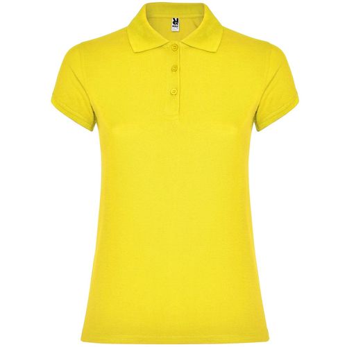 Polo de manga corta de mujer Mod. STAR WOMAN (03) Amarillo  Talla S