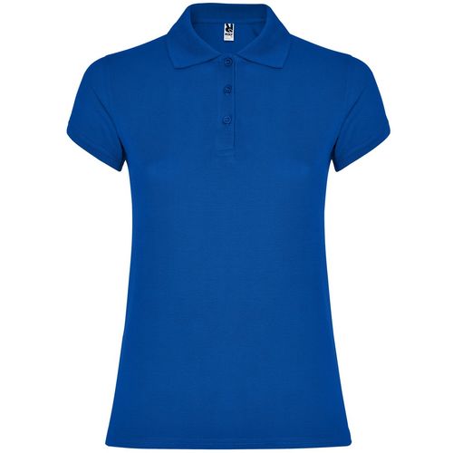 Polo de manga corta de mujer Mod. STAR WOMAN (05) Azul Royal Talla M