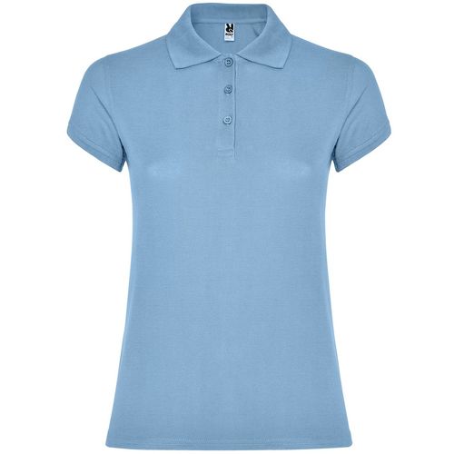 Polo de manga corta de mujer Mod. STAR WOMAN (10) Celeste Talla S