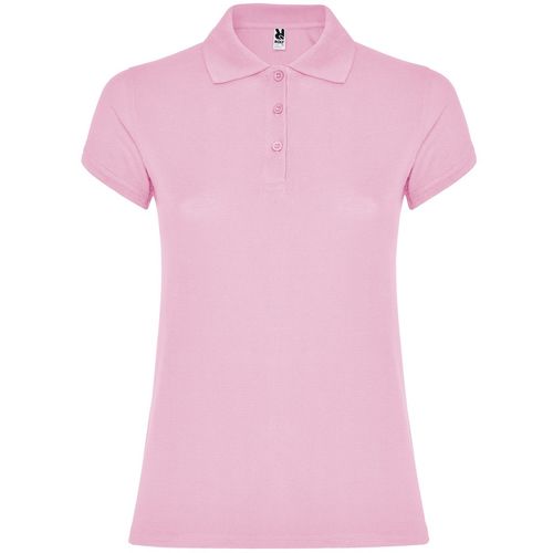 Polo de manga corta de mujer Mod. STAR WOMAN (48) Rosa Claro Talla S