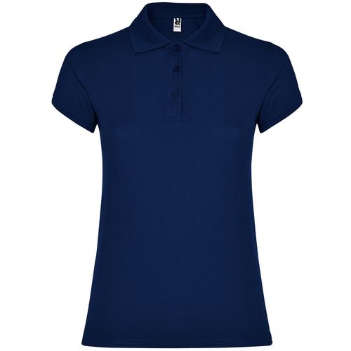 Polo de manga corta de mujer Mod. STAR WOMAN (55) Azul Marino Talla S