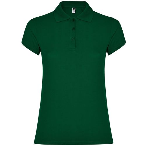 Polo de manga corta de mujer Mod. STAR WOMAN (56) Verde Botella Talla S