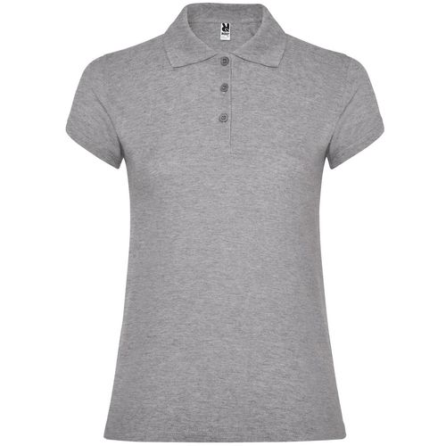 Polo de manga corta de mujer Mod. STAR WOMAN (58) Gris Vigor  Talla S