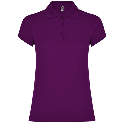 Polo de manga corta de mujer Mod. STAR WOMAN (71) Prpura  Talla S