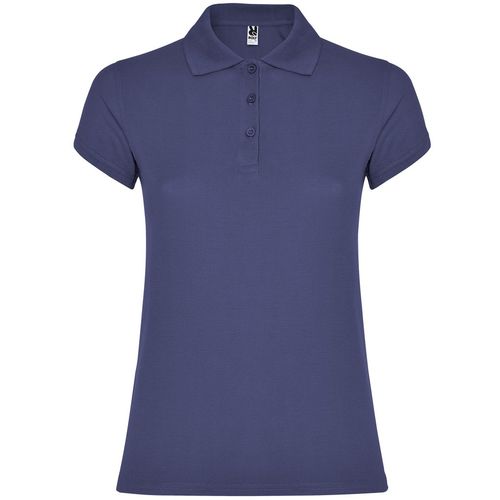 Polo de manga corta de mujer Mod. STAR WOMAN (86) Azul Dnim  Talla S