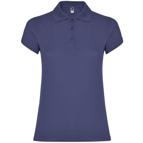 Polo de manga corta de mujer Mod. STAR WOMAN (86) Azul Dénim  Talla M