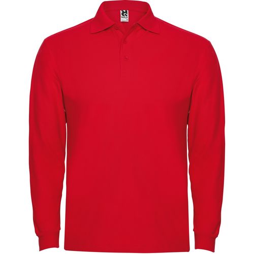 Polo unisex de manga larga Mod. ESTRELLA Rojo Talla S