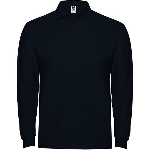 Polo unisex de manga larga Azul Marino Talla XXL