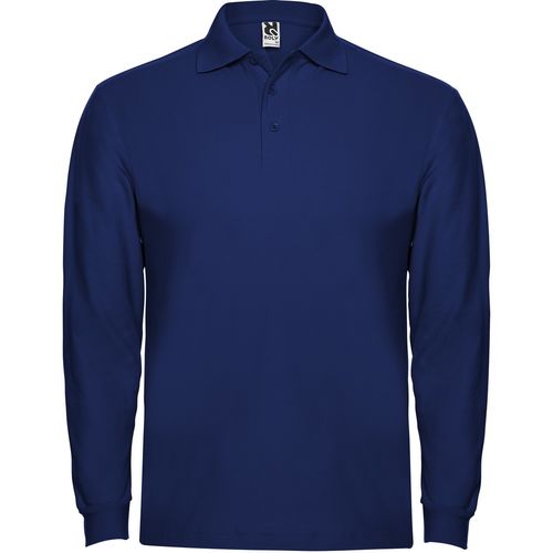 Polo unisex de manga larga Mod. ESTRELLA (05) Azul Royal Talla L