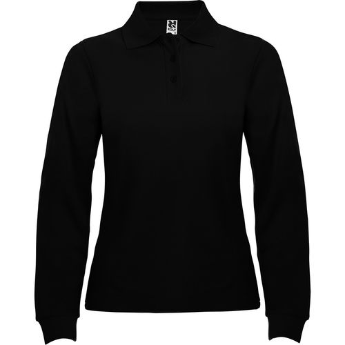 Polo de manga larga de mujer Mod. ESTRELLA WOMAN Negro Talla L