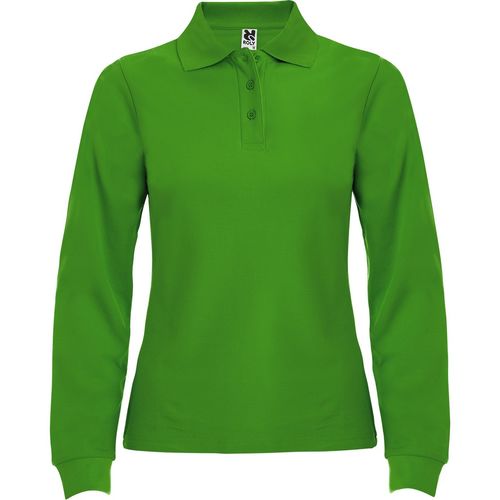 Polo de manga larga de mujer Mod. ESTRELLA W (83) Verde Grass Talla S