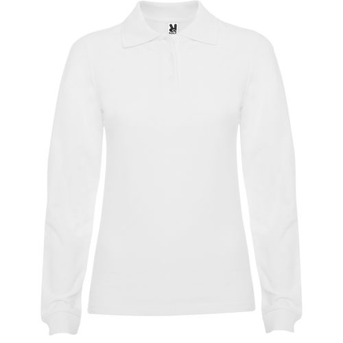 	Polo de manga larga de mujer Mod. ESTRELLA W (01) Blanco Talla L