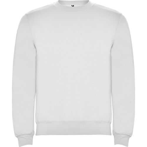 Sudadera con cuello redondo Mod. CLSICA (01) Blanco Talla S