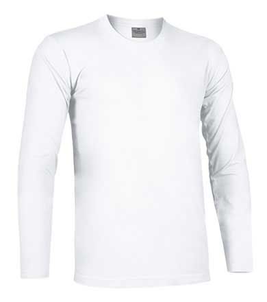 Camiseta manga larga 160 grs. 100% algodn. Blanco Talla S