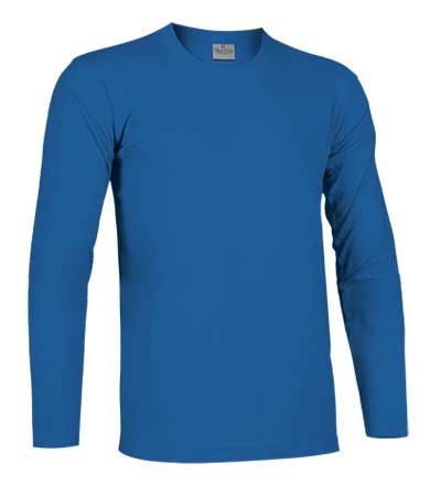 Camiseta manga larga 160 grs. 100% algodn. Azul Royal Talla S