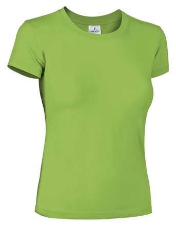 Camiseta chica elastica 190 grs. Verde Manzana Talla XS