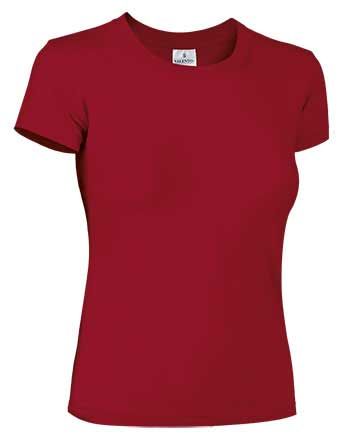 Camiseta chica elastica 190 grs. Rojo Talla XS