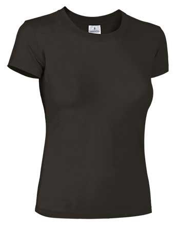 Camiseta chica elastica 190 grs. Negro Talla M