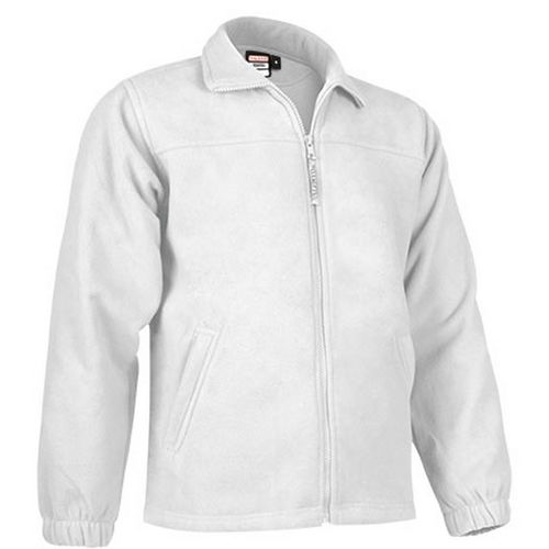 Chaqueta polar con cremallera 300 grs. Blanco Talla M