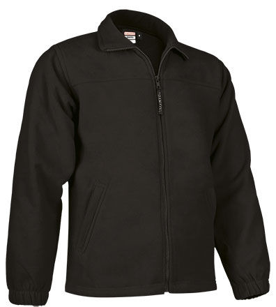 Chaqueta polar con cremallera 300 grs. Negro Talla M