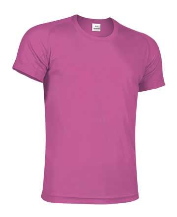 Camiseta técnica infantil manga corta 150 grs. Rosa Fluor Talla 4/5