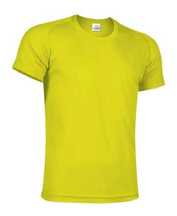 Camiseta tcnica infantil manga corta 150 grs. Amarillo Fluor Talla 4/5